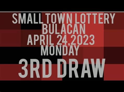 STL BULACAN RESULT TODAY 3RD DRAW APRIL 24, 2024 .
